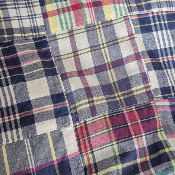 Rose-Marie Designs Patchwork Madras Plaid Sleeveless Lagenlook Tunic Top - Sz XL - Picture 7 of 10